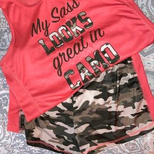 🤠PJs FINAL PRICE! - Size M, Bright Orange Camo🤠